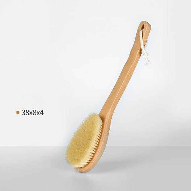 Bristle body brush improves circulation and skin tone

