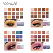 Travel eyeshadow set in compact case for easy use

