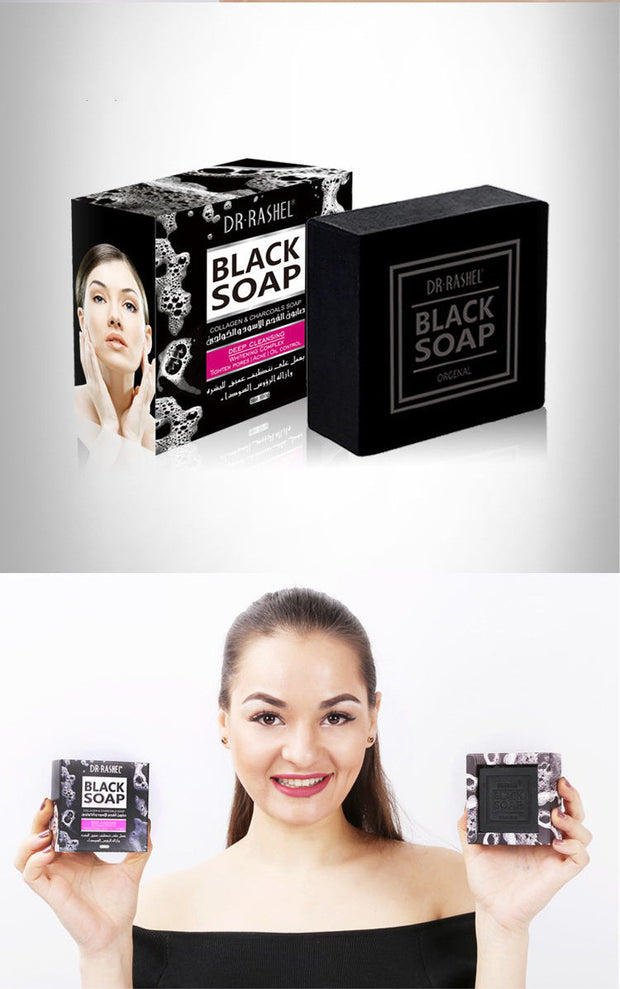 Handmade soap with activated charcoal and bamboo extract

