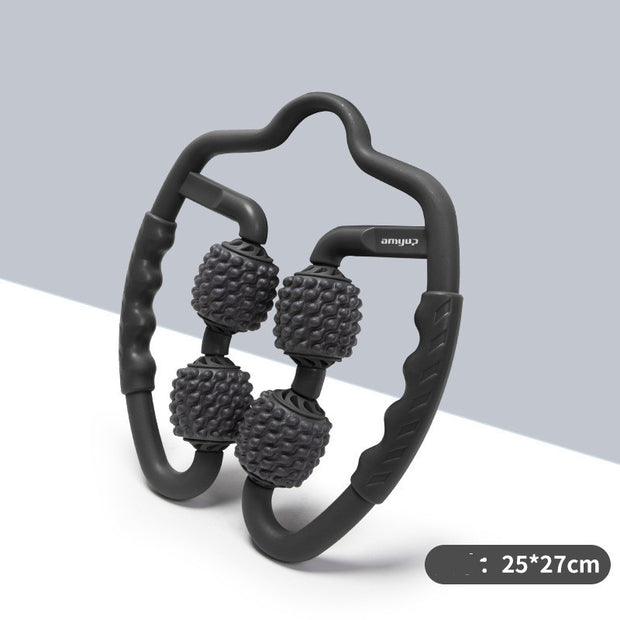 Textured foam roller for deep tissue muscle therapy


