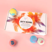 Fizzy bath bombs for stress relief and skin nourishment

