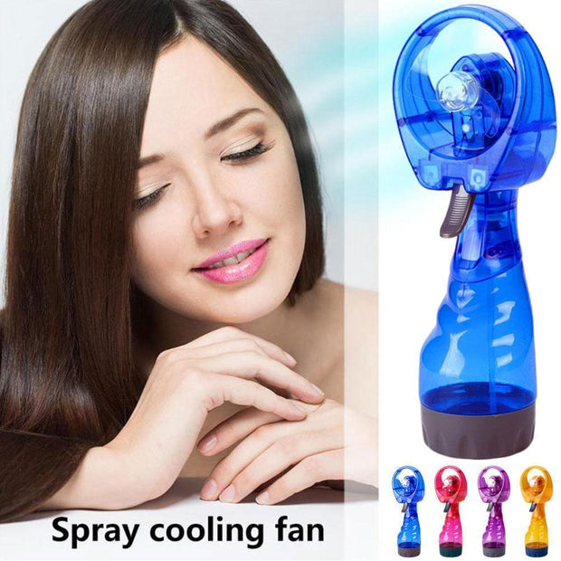 Handheld mini sprayer device for cooling mist

