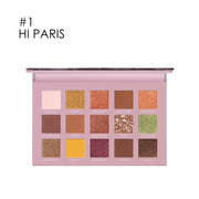 Eyeshadow palette with vibrant travel-friendly shades

