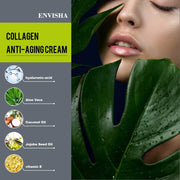 Collagen face cream with retinol reduces wrinkles

