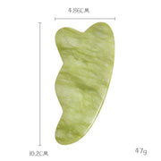 Natural jade gua sha massage tool for face care