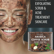 Coffee body scrub exfoliating cream for smooth skin

