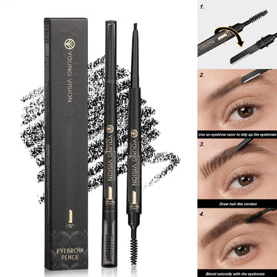 3-in-1 eyebrow pencil waterproof and smear-proof

