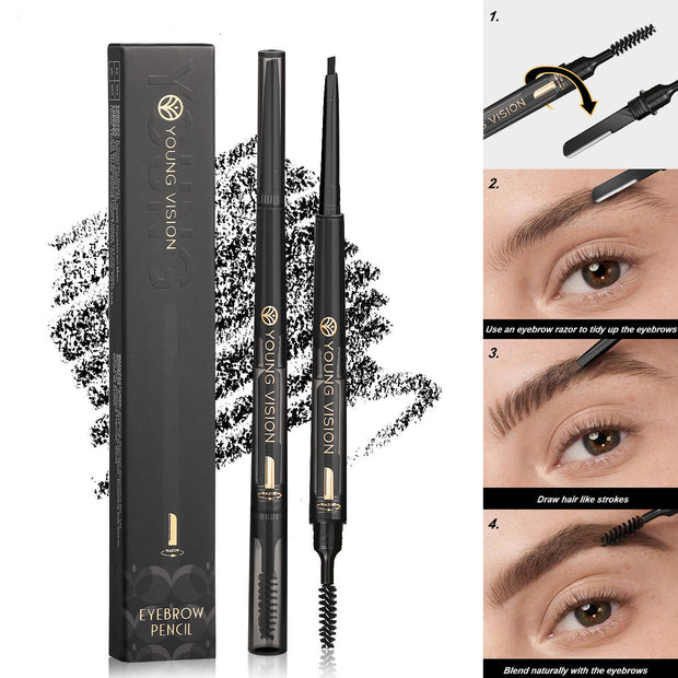 3-in-1 eyebrow pencil waterproof and smear-proof

