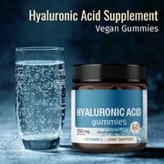 Hyaluronic acid gummies for skin hydration and health

