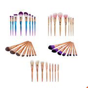 Professional makeup foundation brush collection

