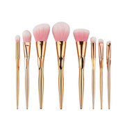 Set of foundation brushes for smooth flawless makeup

