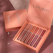 Matte liquid lipstick set gift box non-sticky formula

