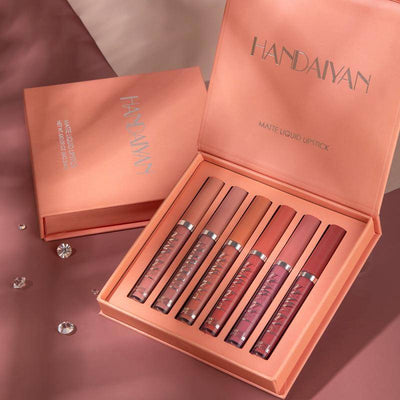 Matte liquid lipstick set gift box non-sticky formula

