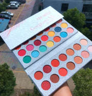 Beauty Glazed Palette - Eyeshadow Modification with 35 vibrant matte and shimmer shades for versatile eye makeup looks. Ideal for smooth application and bold color.