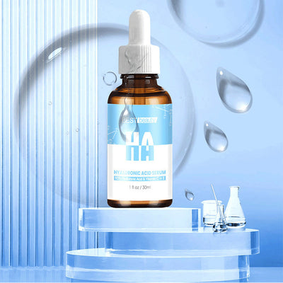 Hyaluronic acid solution serum for deep skin hydration

