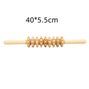 3-piece wooden massage roller set for skincare routine