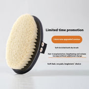 Wooden handle bristle body brush for smooth skin

