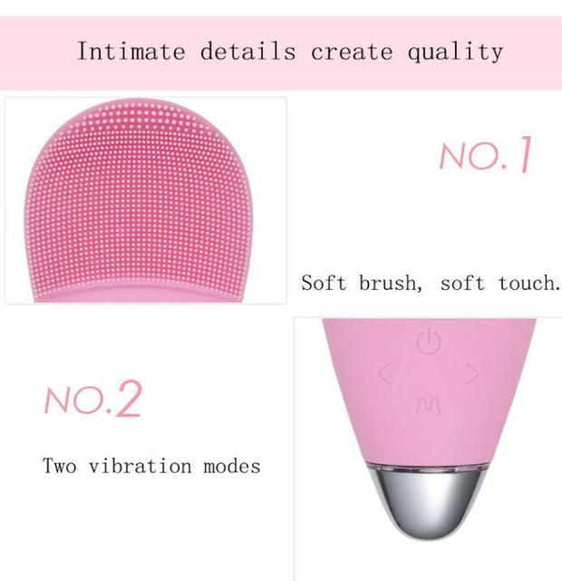 Electric facial cleansing brush for deep face cleansing

