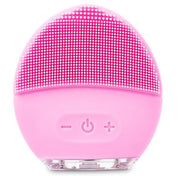 Silicone electric facial brush for gentle exfoliation

