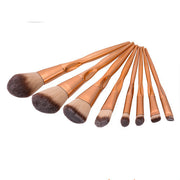 Makeup brush set for foundation, cream, and powder

