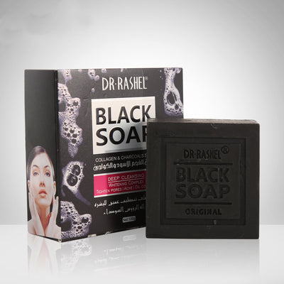 Handmade black charcoal bamboo soap for deep cleansing

