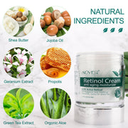 Jar of retinol cream for youthful glowing skin

