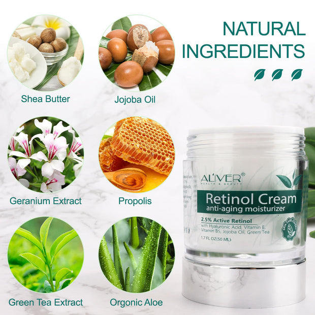 Jar of retinol cream for youthful glowing skin

