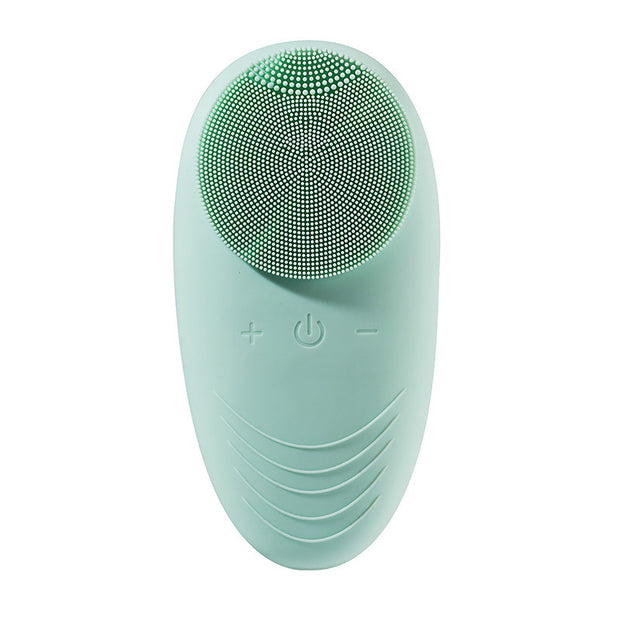 Silicone facial cleansing brush for smooth glowing skin