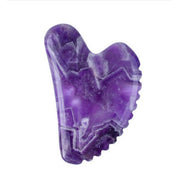 Amethyst skincare tools for natural face lifting massage

