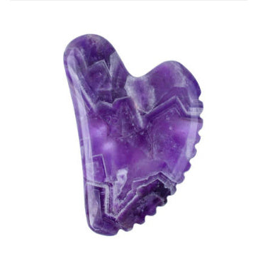 Amethyst skincare tools for natural face lifting massage

