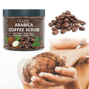 Natural coffee body scrub for glowing healthy skin

