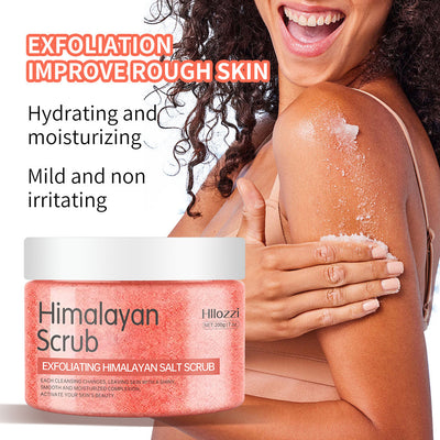 Himalayan salt body scrub cream for smooth glowing skin


