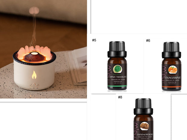 Glass bottle of essential oil for holistic wellness