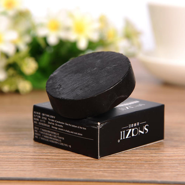 Detoxifying bamboo charcoal handmade soap for clear skin


