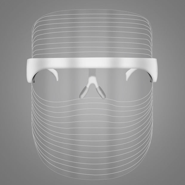 Three-color LED face mask for acne treatment
