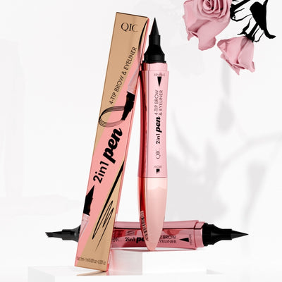 3D four-fork eyebrow pen double-headed design

