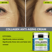 Jar of retinol collagen cream for youthful glowing skin

