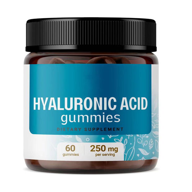 
Skin care supplement hyaluronic acid gummies in jar